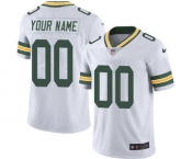 Men's Green Bay Packers Customized White Vapor Untouchable Custom Limited Football Jersey