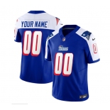 Men's New England Patriots Active Player Custom Blue White 2023 F.U.S.E. Throwback Limited Football Stitched Jersey