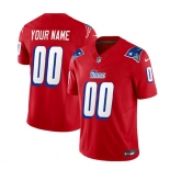 Men's New England Patriots Active Player Custom Red 2023 F.U.S.E. Throwback Limited Football Stitched Jersey