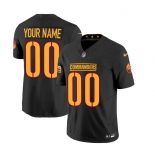 Men's Washington Commanders Active Player Custom Black 2023 F.U.S.E. Vapor Limited Stitched Football Jersey