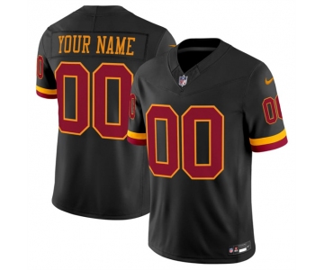 Men's Washington Commanders Active Player Custom Black 2026 F.U.S.E. Hail Raiser Alternate Vapor Limited Stitched Football Jersey