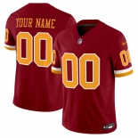 Men's Washington Commanders Active Player Custom Burgundy 2025 F.U.S.E. Throwback Limited Football Stitched Jersey