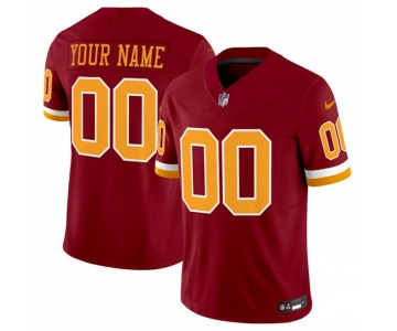 Men's Washington Commanders Active Player Custom Burgundy 2025 F.U.S.E. Throwback Limited Football Stitched Jersey