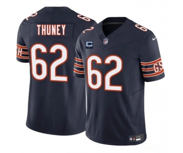 Men's Chicago Bears #62 Joe Thuney Navy 2025 F.U.S.E. With 1-Star C Patch Vapor Untouchable Limited Stitched Football Jersey