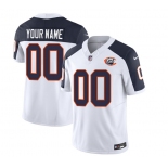 Men's Chicago Bears Active Player Custom 2023 F.U.S.E. White Navy Throwback Limited Football Stitched Jersey
