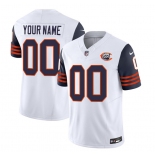 Men's Chicago Bears Active Player Custom 2023 F.U.S.E. White Navy Throwback Limited Football Stitched Jerseys
