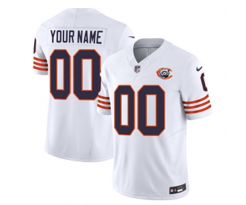 Men's Chicago Bears Active Player Custom 2023 F.U.S.E. White Throwback Limited Football Stitched Jersey