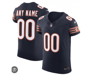 Men's Chicago Bears Active Player Custom F.U.S.E. Navy Vapor Elite Stitched Football Jersey