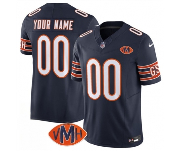 Men's Chicago Bears Active Player Custom Navy 2025 F.U.S.E. With VMH Patch Vapor Untouchable Limited Football Stitched Jersey