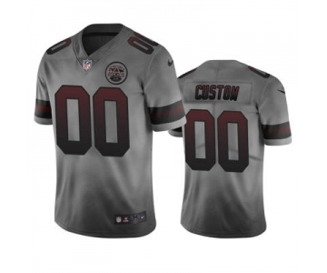 Men's Chiefs Customized Vapor Limited City Edition Smoky Jersey