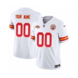 Men's Kansas City Chiefs Active Player Custom White 2023 F.U.S.E. With NKH Patch Vapor Untouchable Limited Football Stitched Jersey