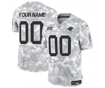 Men's Carolina Panthers Active Player Custom 2024 F.U.S.E Arctic Camo Salute To Service Limited Stitched Football Jersey