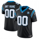 Men's Carolina Panthers Active Player Custom Black 2024 30th Anniversary Patch F.U.S.E. Vapor Limited Stitched Football Jersey