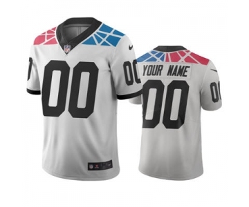 Men's Panthers Customized Vapor Limited City Edition White Jersey