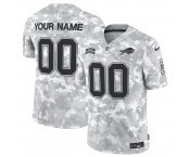 Men's Buffalo Bills Active Player Custom 2024 F.U.S.E Arctic Camo Salute To Service Limited Stitched Football Jersey