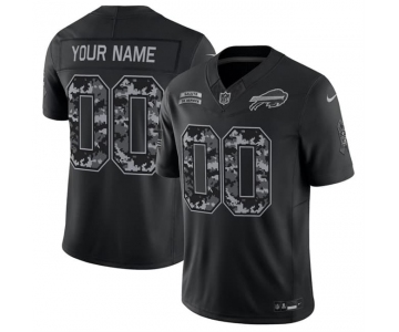 Men's Buffalo Bills Active Player Custom Black F.U.S.E. 2026 Salute to Service Limited Football Stitched Jersey