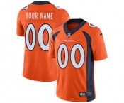 Men's Denver Broncos Customized Orange Team Color Vapor Untouchable Custom Limited Football Jersey