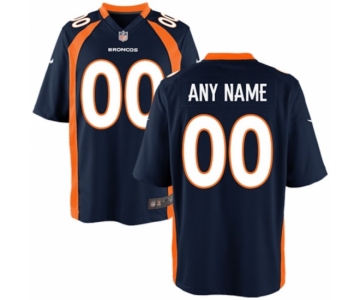 Mens Denver Broncos Nike Navy Blue Customized Alternate Game Jersey