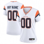 Women's Denver Broncos Active Player Custom White 2024 Stitched Jersey