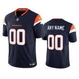 Youth Denver Broncos Active Player Custom Navy 2024 F.U.S.E. Alternate Vapor Limited Football Stitched Jersey