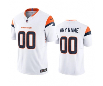 Youth Denver Broncos Active Player Custom White 2024 F.U.S.E. Vapor Limited Football Stitched Jersey