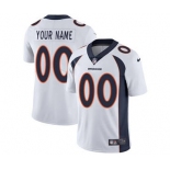 Youth Denver Broncos Customized White Custom Football Jersey