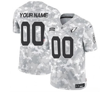 Men's Arizona Cardinals Active Player Custom 2024 F.U.S.E Arctic Camo Salute to Service Limited Football Stitched Jersey