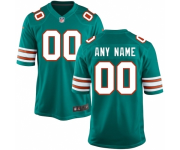 Men's Miami Dolphins Nike Aqua Customized Throwback Jersey