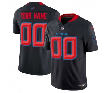 Men's Houston Texans Active Player Custom Navy 2024 2nd Alternate F.U.S.E Vapor Football Stitched Jersey