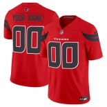 Men's Houston Texans Active Player Custom Red 2024 Alternate Vapor F.U.S.E. Limited Football Stitched Jersey