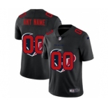 Men's Houston Texans Custom Team Logo Dual Overlap Limited Football Jersey Black