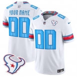 Women's Houston Texans Active Player Custom White 2026 F.U.S.E. Rivalries Collection Limited Stitched Football Jersey Women's Houston Texans Active Player Custom White 2026 F.U.S.E. Rivalries Collection Limited Stitched Football Jersey