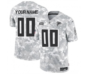 Men's Atlanta Falcons Active Player Custom 2024 F.U.S.E Arctic Camo Salute to Service Limited Football Stitched Jersey