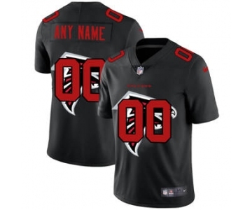 Men's Atlanta Falcons Custom Team Logo Dual Overlap Limited Football Jersey Black