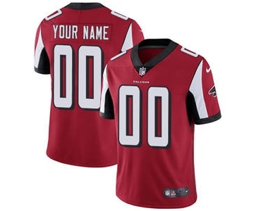 Men's Atlanta Falcons Customized Red Team Color Vapor Untouchable Custom Limited Football Jersey
