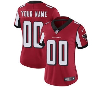 Women's Atlanta Falcons Red Home Customized Jersey