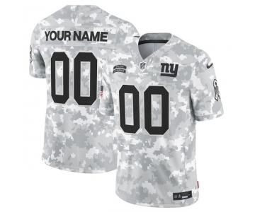Men's New York Giants Active Player Custom 2024 F.U.S.E Arctic Camo Salute To Service Limited Stitched Football Jersey