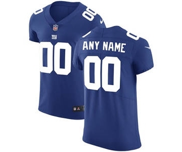 Men's New York Giants Customized Royal Blue Team Color Vapor Untouchable Custom Elite Football Jersey