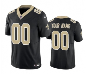 Men's New Orleans Saints Active Player Custom Black 2023 F.U.S.E.Vapor Limited Stitched Football Jersey