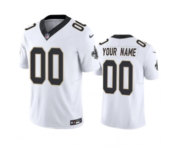 Men's New Orleans Saints Active Player Custom White 2023 F.U.S.E. Vapor Untouchable Limited Stitched Jersey