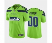 Men's Seahawks Custom Green Football Team Big Logo Fashion Vapor Limited Jersey