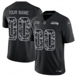 Men's Seattle Seahawks Active Player Custom Black F.U.S.E. 2026 Salute to Service Limited Football Stitched Jersey Men's Seattle Seahawks Active Player Custom Black F.U.S.E. 2026 Salute to Service Limited Football Stitched Jersey
