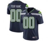 Men's Seattle Seahawks Customized Navy Blue Team Color Vapor Untouchable Custom Limited Football Jersey