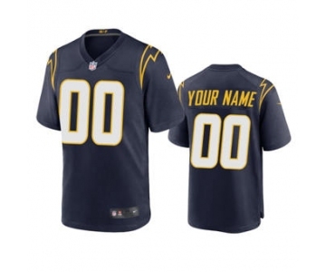 Men's Chargers Custom Navy 2020 Football Stitched Game Jersey