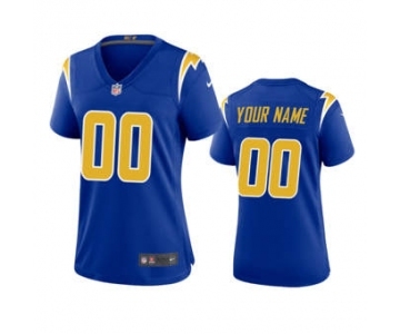 Women's Chargers Royal Custom 2nd Alternate 2020 New Football Game Jersey