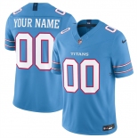 Men's Tennessee Titans Active Player Custom Light Blue 2026 F.U.S.E. Vapor Limited Stitched Football Jersey Men's Tennessee Titans Active Player Custom Light Blue 2026 F.U.S.E. Vapor Limited Stitched Football Jersey