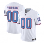 Men's Tennessee Titans Active Player Custom White 2023 F.U.S.E. Vapor Limited Throwback Football Stitched Jersey