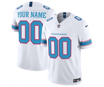 Men's Tennessee Titans Active Player Custom White 2026 F.U.S.E. Vapor Limited Stitched Football Jersey