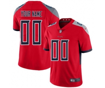 Men's Tennessee Titans Customized Red Stitched Football Limited Inverted Legend Jersey