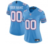Women's Tennessee Titans Active Player Custom Light Blue 2026 F.U.S.E. Vapor Limited Stitched Football Jersey Women's Tennessee Titans Active Player Custom Light Blue 2026 F.U.S.E. Vapor Limited Stitched Football Jersey